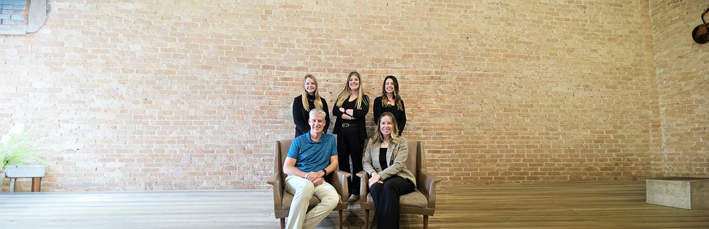 A group staff photo of the Lee County Economic Development Group in Lee County, IA